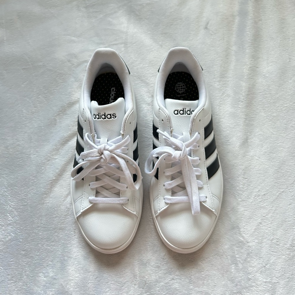 Adidas Classic White and Black Sneakers